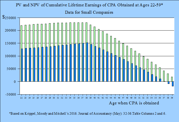 PV and NPV of CPA for Small Companies