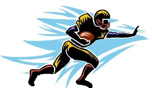 Football Runner Graphic