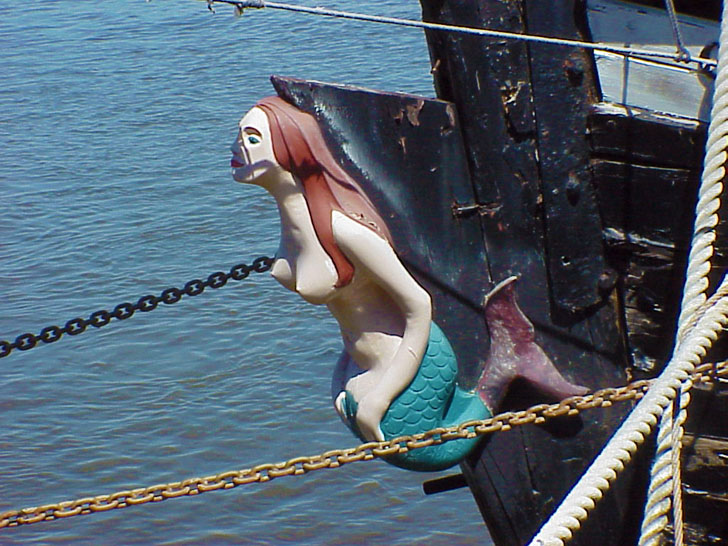 Old Ship Figurehead Savannah River Savannah Georgia