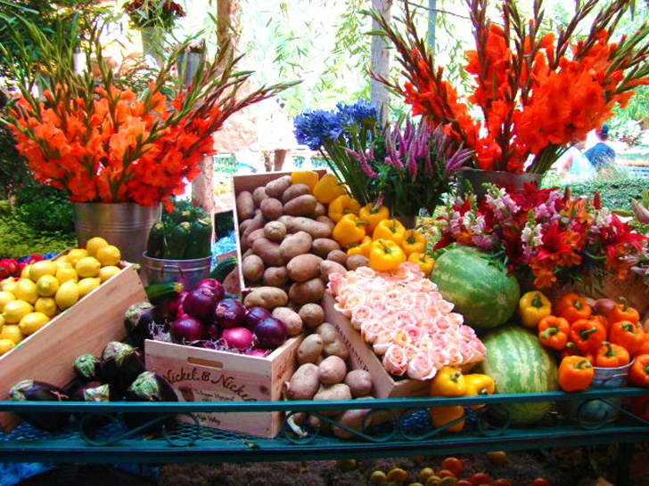 Flowers and Veges Bellagio Hotel Las Vegas