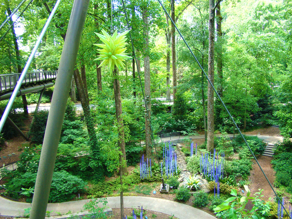 Chihuly Glass from the Canopy Walk Atlanta Botanical Garden