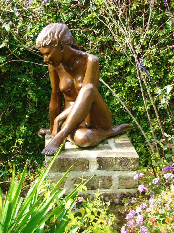 Brookgreen Gardens Girl on Bricks