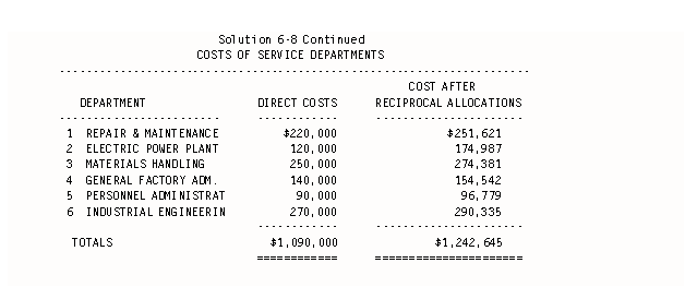 Solution to Problem 6-8 Continued