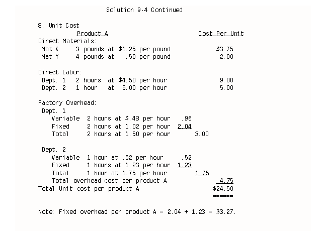 Solution 9-4 Continued